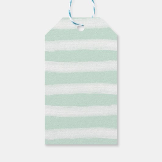 Blue Boy baby shower labels met blozende bloemen Cadeaulabel (Achterkant)