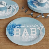Blue Boy Baby shower Party Paper Borden Papieren Bordje