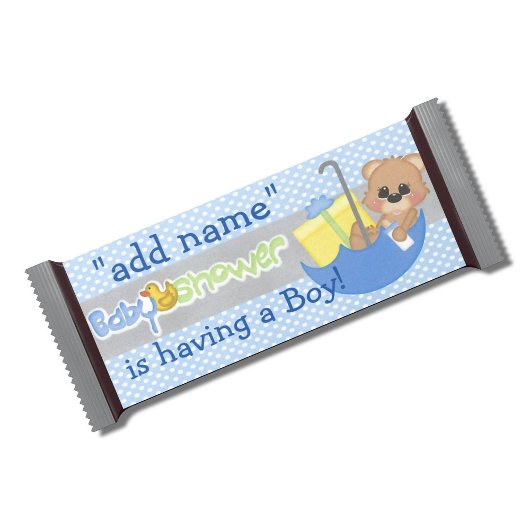 Blue Boy Baby shower Snoep Bar Wrapper Party Favor Notitieblok