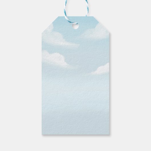 Blue Boy Baby shower, Stork Baby shower Cadeaulabel (Achterkant)