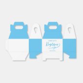 Blue Boy Baptism Favor Box Bedankdoosjes (Uitgevouwen)