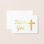 Blue Boy Baptism First Birthday Foto Dank je Folie Kaarten (Voorkant met envelop)