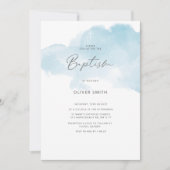 Blue Boy Baptism nodigt uit. Eerste Heilige Commun Kaart (Voorkant)