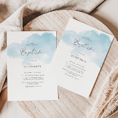 Blue Boy Baptism nodigt uit. Eerste Heilige Commun Kaart