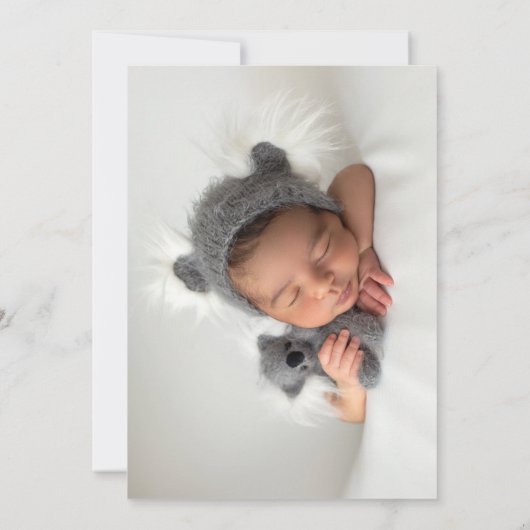 Blue Boy Baptism Uitnodiging (Achterkant)