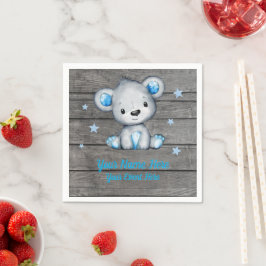 Blue Boy Beer Napkins Baby shower Birthday Servet