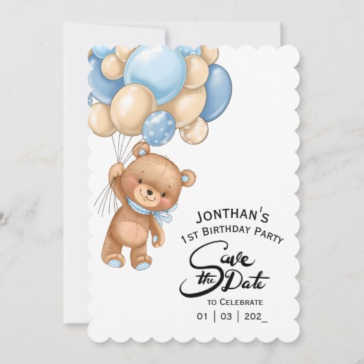 Blue Boy Beer Verjaardag Kaart (Voorkant)