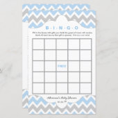 Blue BOY Bingo purse baby shower TWEE GAME SET (Voorkant / Achterkant)