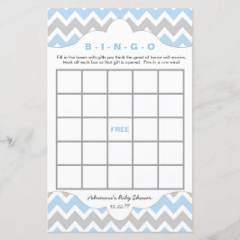 Blue BOY Bingo purse baby shower TWEE GAME SET