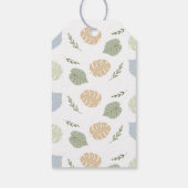 Blue Boy Boho Dinosaurus Verjaardag Bedankt Cadeaulabel (Achterkant)