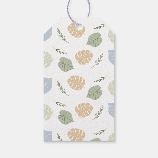 Blue Boy Boho Dinosaurus Verjaardag Bedankt Cadeaulabel (Achterkant)