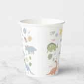 Blue Boy Boho Dinosaurus Verjaardag Papieren Bekers (Links)