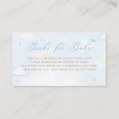 Blue Boy Boho Teddy Bear Balloon Boeken voor Baby Informatiekaartje (Voorkant)