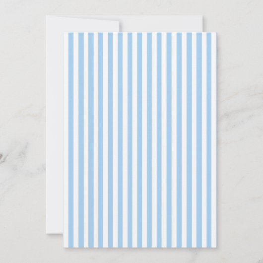 Blue Boy Bow Baby shower Kaart (Achterkant)