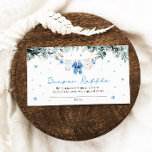 Blue Boy Christmas Santa Baby shower Luier Raffle Informatiekaartje<br><div class="desc">Voeg wat feestelijk plezier toe aan je baby shower met onze Blue Boy Christmas Santa Baby shower Diaper Raffle! 🎅👶 Dit schattige ontwerp is voorzien van babykleding die aan een blauwe waslijn met kerstthema hangt, ideaal voor een op vakantie geïnspireerd baby shower. Gasten kunnen luiers meenemen voor een kans om...</div>