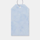 Blue Boy Cloud Stars Baby Sprinkle Cadeaulabel (Achterkant)