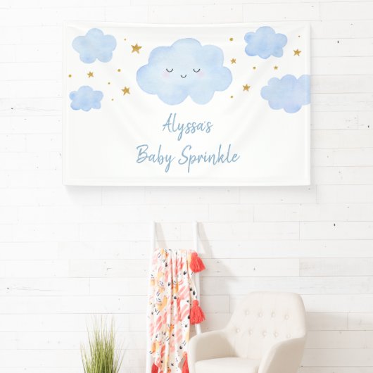 Blue Boy Cloud Stars Baby Sprinkle Spandoek (Insitu)