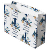 Blue Boy Eerste Kerstdag Groot Cadeauzakje (Achterkant Gekanteld)