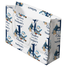 Blue Boy Eerste Kerstdag Groot Cadeauzakje