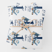 Blue Boy Eerste Kerstdag Inpakpapier Vel (In situ)