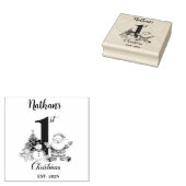 Blue Boy Eerste Kerstdag Rubberstempel (Gestempeld)