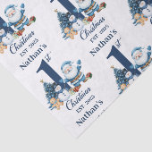 Blue Boy Eerste Kerstdag Tissuepapier (Detail)