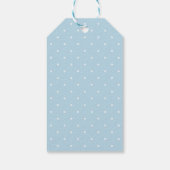 Blue Boy Elephant Drive van Baby shower Parade Cadeaulabel (Achterkant)