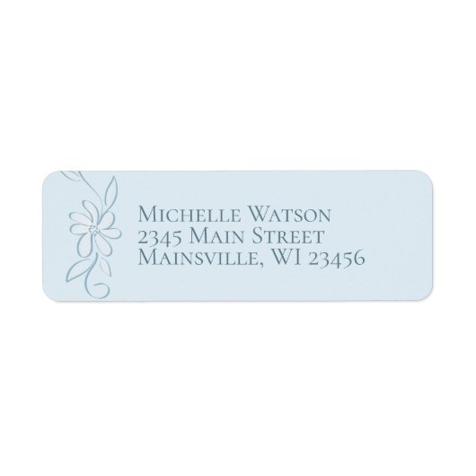 Blue Boy Geboorteaankondiging SiMple  Etiket (Voorkant)