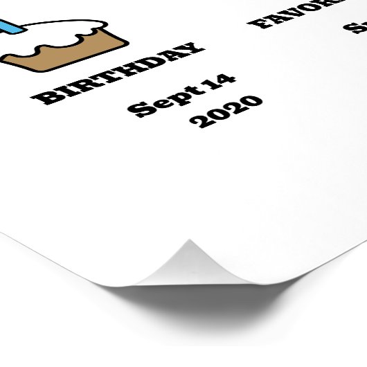 Blue Boy Gepersonaliseerd over zijn hond Perfect Poster (Hoek)