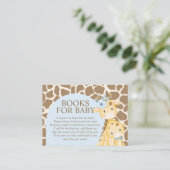 Blue Boy Giraffe Books for Baby Enclosure Kaart (Staand voorkant)