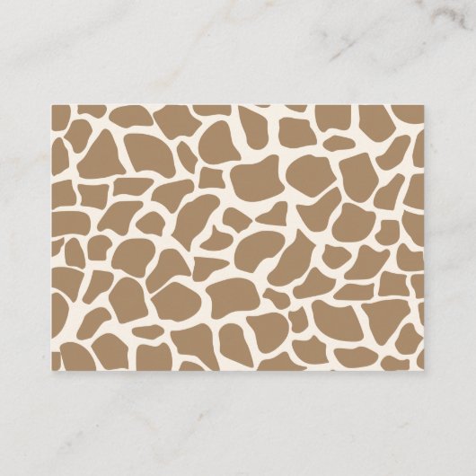 Blue Boy Giraffe Books for Baby Enclosure Kaart (Achterkant)