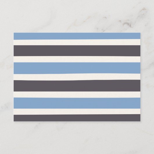 Blue Boy Halloween Baby shower Boeken voor Baby Informatiekaartje (Achterkant)