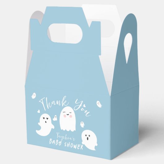 Blue Boy Halloween Ghost Baby shower Bedankdoosjes (Geopend)