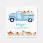 Blue Boy Little Pumpkin Schattige Baby shower Servet (Voorkant)