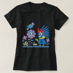 Blue Boy Mayan Rain God Women's T-shirt