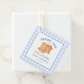 Blue Boy Pannenkoek Ontbijt Verjaardag Dank u Bedankjes Labels (In situ)