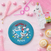 Blue Boy Shark Baby Birthday Party Paper Bord (Feest)