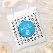 Blue Boy Soccer Birthday Party Bedankzakje (Geknipt)