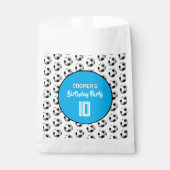 Blue Boy Soccer Birthday Party Bedankzakje (Voorkant)