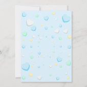 Blue Boy Sweet One First Birthday Invitation Kaart (Achterkant)