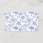 Blue Boy Toile Safari Luier Raffle Baby shower Informatiekaartje (Achterkant)