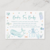 Blue Boy Under the Zee Baby Boek Aanvraag Kaarten (Voorkant)