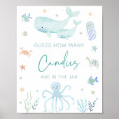 Blue Boy Under the Zee - Raad eens hoeveel spellen Poster (Voorkant)