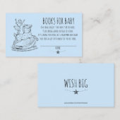 Blue Boy Whimsical Baby shower Books for Baby Informatiekaartje (Voorkant / Achterkant)