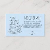 Blue Boy Whimsical Baby shower Books for Baby Informatiekaartje (Voorkant)