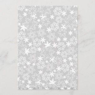 Blue Boy Winter Snowflake Baby shower Uitnodiging