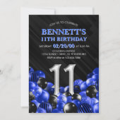 Blue Boys 11e verjaardag Kaart (Voorkant)