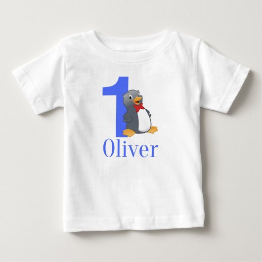 Blue Boys 1st Birthday beroemd gemaakt door Oliver (Voorkant)