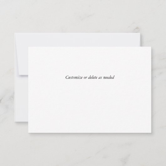 Blue Boys Baptism/Christening Hartelijk dank Bedankkaart (Achterkant)