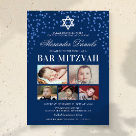 Blue Boys Bar Mitzvah Foto Kaart